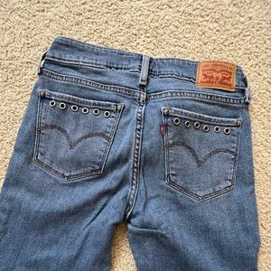 Levi 711 skinny studded